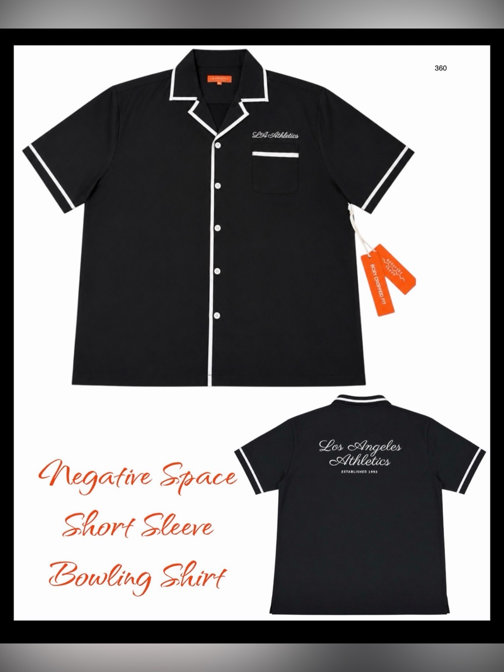 *new* Negative Space Short Sleeve Bowling Shirt